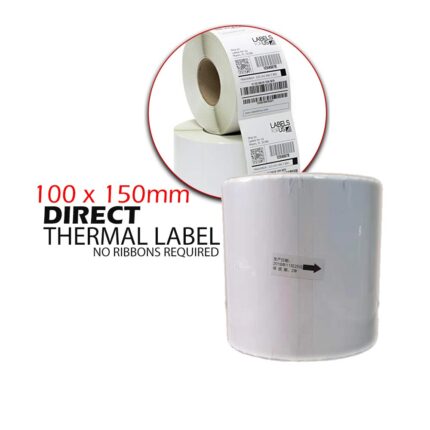 Blank Direct Thermal Labels 100mm x 100mm | 1 Roll x 500pcs