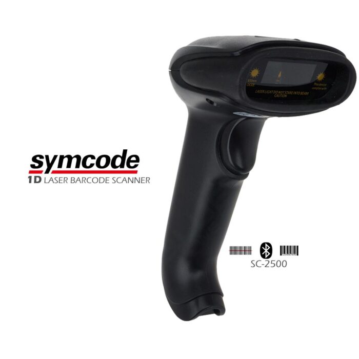 Symcode Bluetooth Barcode Scanner | Model: SC-2500 Laser