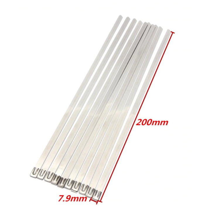 Heavy Duty Stainless Steel Metal Cable Ties (30cm)(100pcs) - Image 2